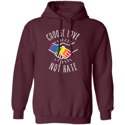 Choose Love Not Hate, Pride's Day Gifts, Lgbt Peace Pullover Hoodie