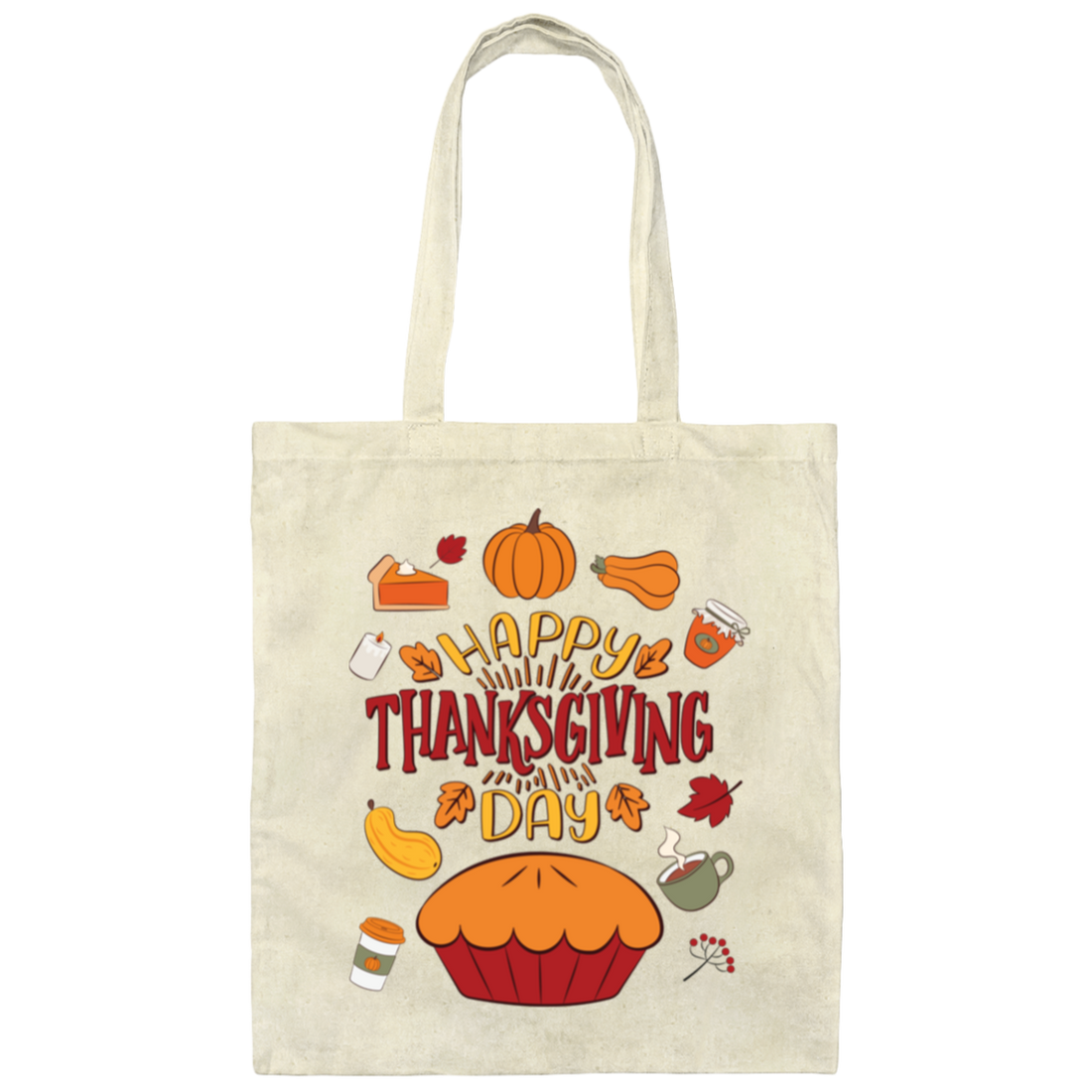 Happy Thanksgiving_s Day, Thanksgiving Iconic Canvas Tote Bag