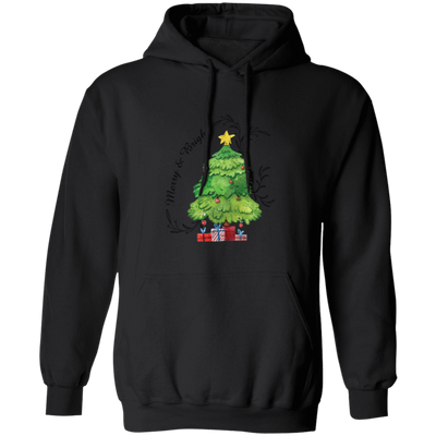 Merry And Bright, Christmas Tree, Love Christmas Pullover Hoodie