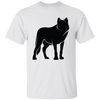 Fox Silhouette, Show Fox, Fox In Abstract, Animal Silhouette Black Unisex T-Shirt