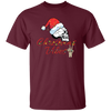 Christmas Vibes, Skull In Christmas, Skull Wear Christmas Hat, Merry Christmas, Trendy Christmas Unisex T-Shirt