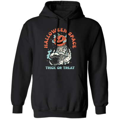 Halloween Space, Trick Or Treat, Astronaut Halloween Pullover Hoodie