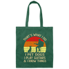 I Pet Dogs I Play Guitars I Know Things Canvas Tote Bag