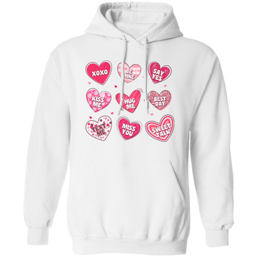 Be Mine, Kiss Me, Best Dad, Miss You, Sweet Talk, Say Yes Pullover Hoodie