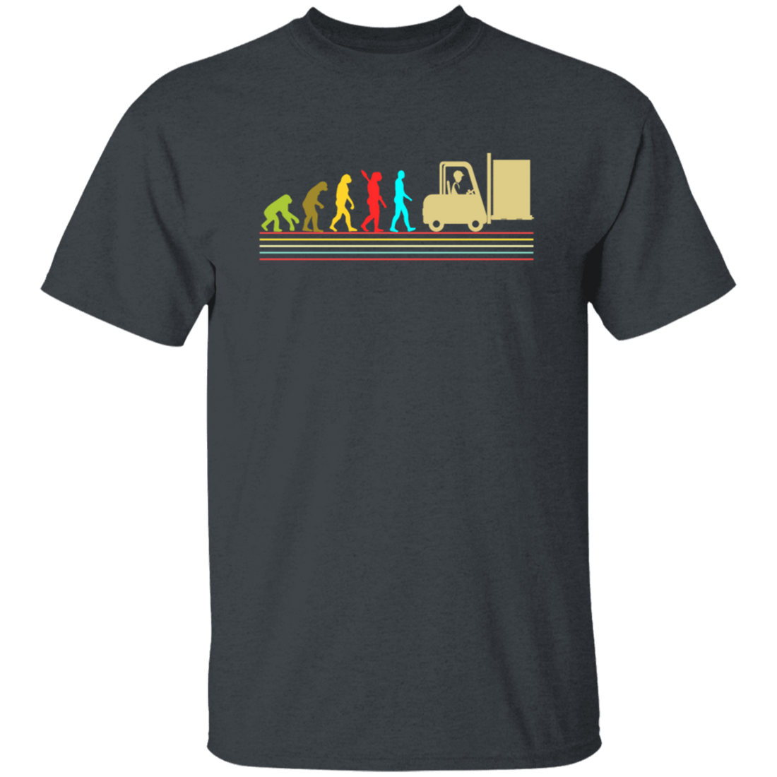 Evolution Forklift Driver, Forkstacker, Warehouse Forklifting Vintage Unisex T-Shirt