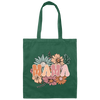 Mama Flowers Gift, Retro Flower, Vintage Flower For Mother's Day Canvas Tote Bag