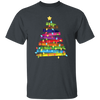 Crayon Xmas Tree, Crayon-mas Tree With Light Line, Merry Christmas, Trendy Christmas Unisex T-Shirt