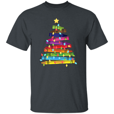 Crayon Xmas Tree, Crayon-mas Tree With Light Line, Merry Christmas, Trendy Christmas Unisex T-Shirt