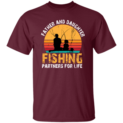 Love To Fishing, Father And Daughter, Partners For Life, Love Family Unisex T-Shirt