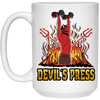 Devil Loveer Gift, Best Of Devil, Devil In Hell, Beside Fire White Mug