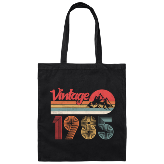 Born In 1985 Vintage 1985 Birthday Gift Canvas Tote Bag