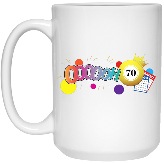 Bingo 70, Lucky Game, Bet Game, Bingo Gamer White Mug