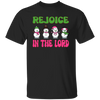 Rejoice In The Lord, Love Snowman, Four Snowman, Set Of Snowman, Merry Christmas, Trendy Christmas Unisex T-Shirt