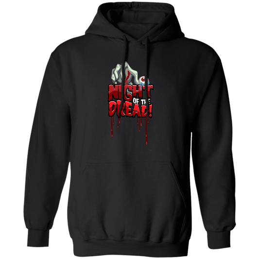 Night Of The Dread, Death Hand, Dead Eye, Horror Nights Pullover Hoodie