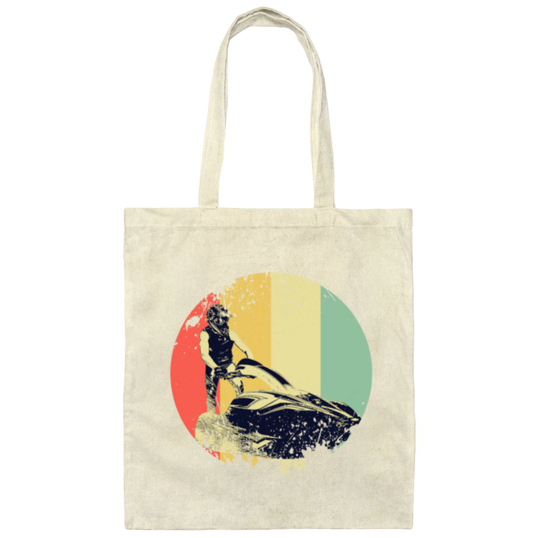 Jetski Retro Gift  Idea Jet Ski Sport Water Canvas Tote Bag