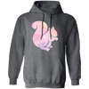 Squirrel Silhouette, Watercolor Squirrel, Animal Silhouette Pullover Hoodie