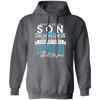 Behind Every Son, Childhood Cancer, Strong Family Pullover Hoodie