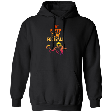 Eat Sleep Play Football, Love American Football, Retro Football Pullover Hoodie