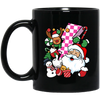 Groovy Santa, Funny Santa, 90s Christmas, Groovy Holiday, Merry Christmas, Trendy Chrismas Black Mug