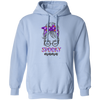 Spooky Mama, Halloween Party, Messy Buns Halloween Pullover Hoodie