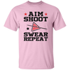 Aim Shoot Swear Repeat, Love Billiard, Billiard Lover Unisex T-Shirt