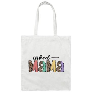 Inked Mama, Leopard Mama, Groovy Mama, Mother's Day Canvas Tote Bag