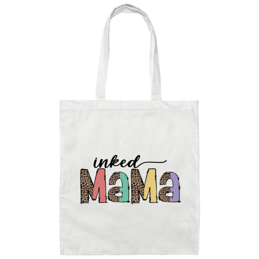 Inked Mama, Leopard Mama, Groovy Mama, Mother's Day Canvas Tote Bag