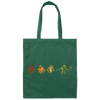 Evolution Of American Football. Retro Football Lover Gift Canvas Tote Bag