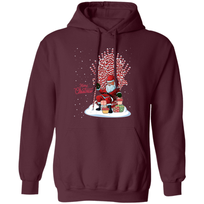 Old Santa, Drunk Christmas, Angry Santa, Chieftain Santa, Merry Christmas, Trendy Christmas Pullover Hoodie