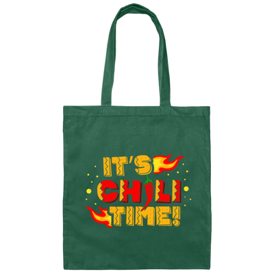 Love Spicy Its Chili Time I Love Spicy Food Gift Canvas Tote Bag