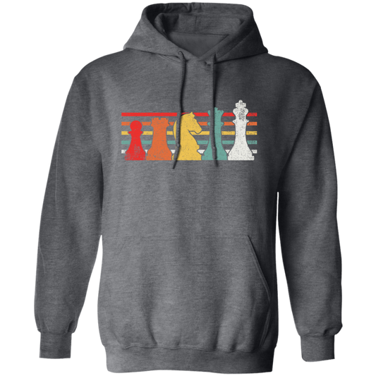 Chess Team, Chess Player, Retro Chess, Chess Vintage Pullover Hoodie