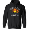 Feeling A Little Salty, Feel The Beach, Retro Beach Pullover Hoodie