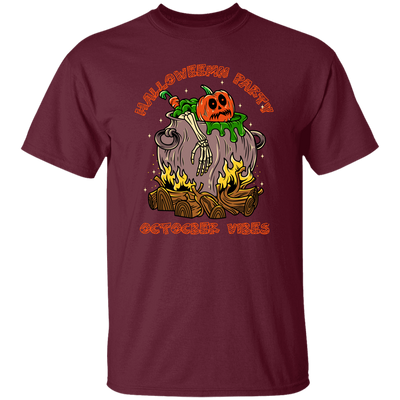 October Vibes, Halloween Party, Horror Party, Horror Pumpkin Unisex T-Shirt