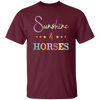 Sunshine And Horses, Groovy Hore, Retro Horse Unisex T-Shirt