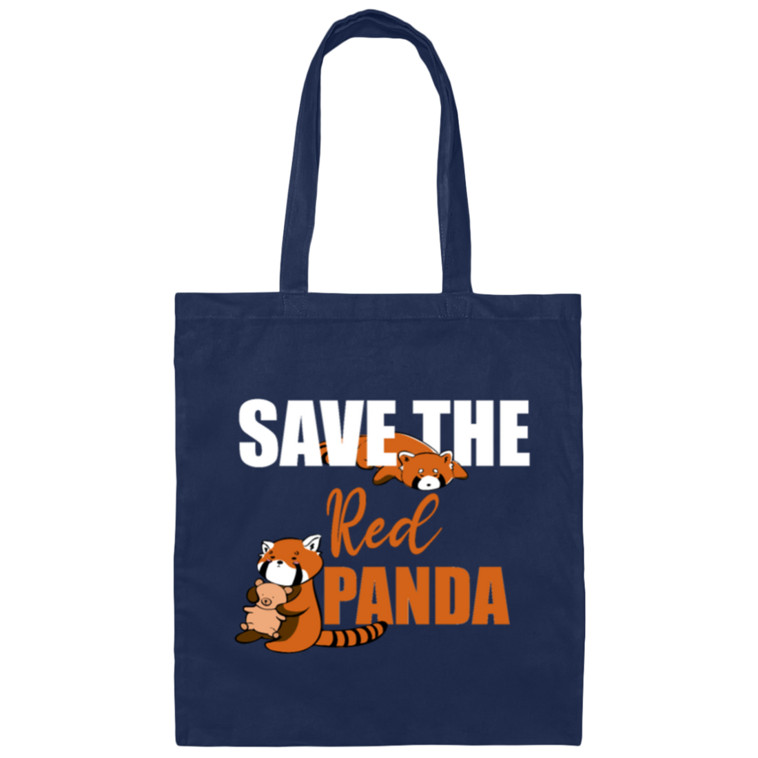 Save The Red Panda, Red Pandas Lover, Animals Protector Gift Canvas Tote Bag