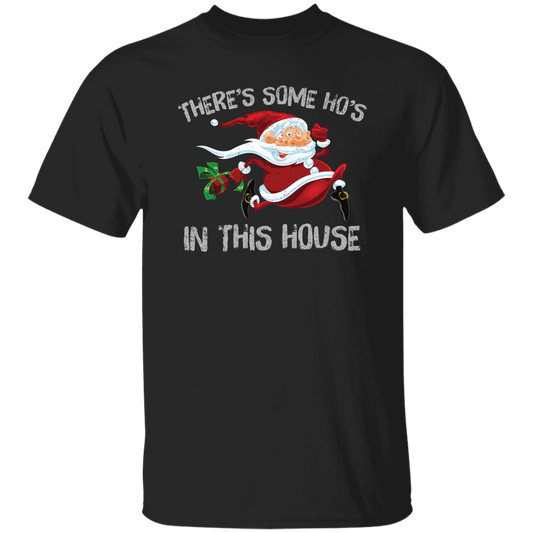 Horror Santa, There's Some Ho's In This House, Merry Christmas, Trendy Christmas Unisex T-Shirt