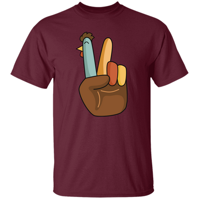 Hi Fall, Thanksgiving's Day, Peace Sign, Peace Sign Turkey, Funny Turkey, Turkey's Day Unisex T-Shirt