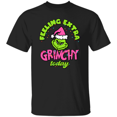 Feeling Extra Grinchy Today, Pink Grinchmas, Green Grinch, Merry Christmas, Trendy Christmas Unisex T-Shirt