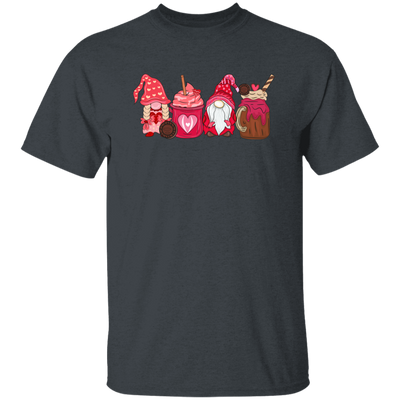 Gnome With Cups, Love Gnome, Valentine Gnome, Valentine's Day, Trendy Valentine Unisex T-Shirt