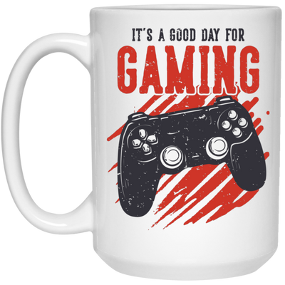 It's Good Day For Gaming, Retro Gaming, Play Station White Mug