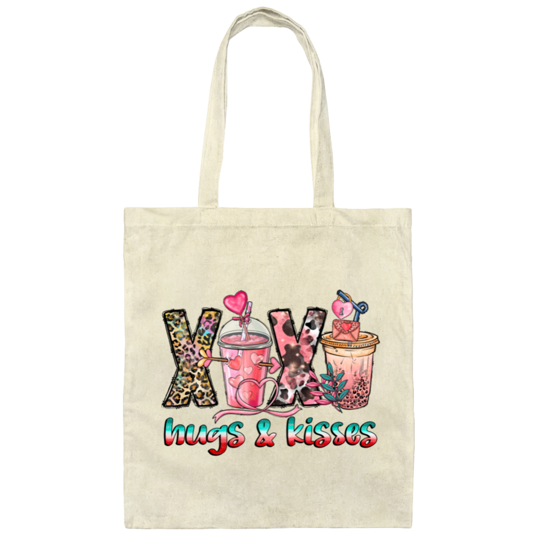 My Love Gift Xoxo Is Hugs And Kisses Canvas Tote Bag