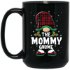 The Mommy Gnome Present For Family, Xmas Cute Gnome Lover Black Mug