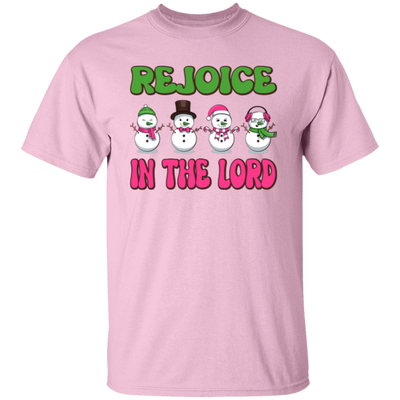 Rejoice In The Lord, Love Snowman, Four Snowman, Set Of Snowman, Merry Christmas, Trendy Christmas Unisex T-Shirt