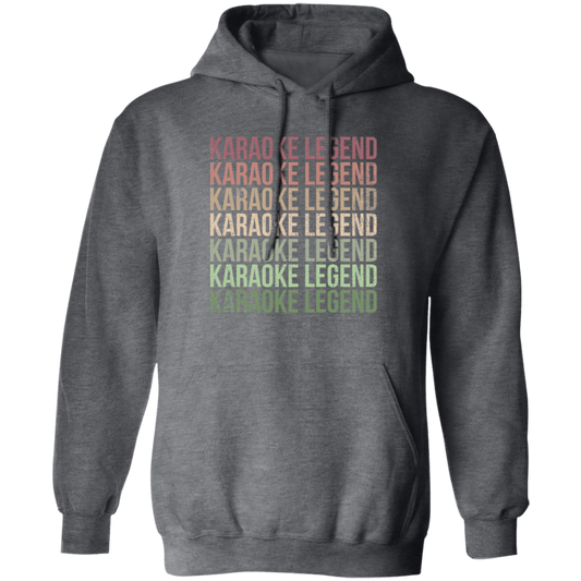 Karaoke Legend, Love To Karaoke, Retro Karaoke Design Pullover Hoodie