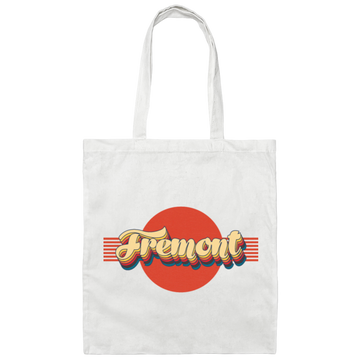 Retro Fremont California Stripes 70s Style Gift Canvas Tote Bag