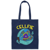 Cellfie Love Gift, Biology Teacher, Body Cell, Love Cells, Best Cells Canvas Tote Bag