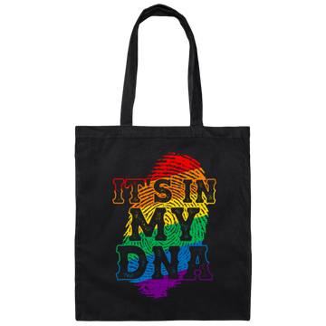 LGBT Is In My DNA, LGBT Pride, Love Lgbt, Bets Gift For Lgbt, Respect Canvas Tote Bag