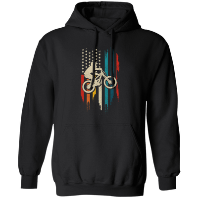 Mountain Bike, American Flag Vintage, Retro Style, Love Bikes, Best Bike Pullover Hoodie