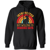 Introverted But Willing To Discuss Cats, Retro Cats Pullover Hoodie