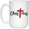 Red Glitter Christmas, Red Christian, Pastor Gift, Merry Christmas, Trendy Chrismas White Mug